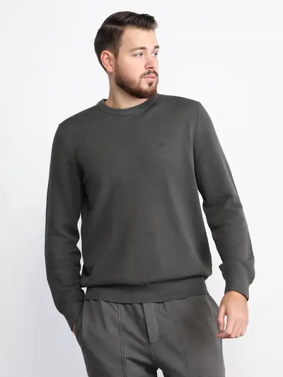 Джемпер зеленого цвета из хлопка